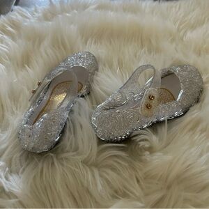 Kids Silver Jelly Shoes